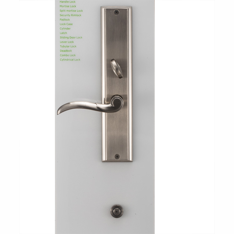 Cerradura de puerta exterior de entrada de puerta de madera certificada