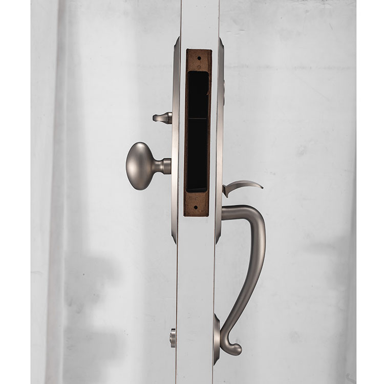 Mangos de lujo de seguridad de acero inoxidable Privacidad de acero inoxidable nuevo diseño de placa de diseño clásico metal palanca palanca manija cerradura paso baño