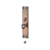 Cerradura de puerta de entrada de aleación de zinc de cobre antiguo tenue, cerradura de puerta de entrada de estilo diseñado de lujo