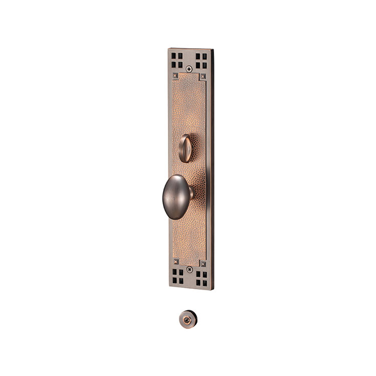 Cerradura de puerta de entrada de aleación de zinc de cobre antiguo tenue, cerradura de puerta de estilo de diseño de lujo para puerta de entrada