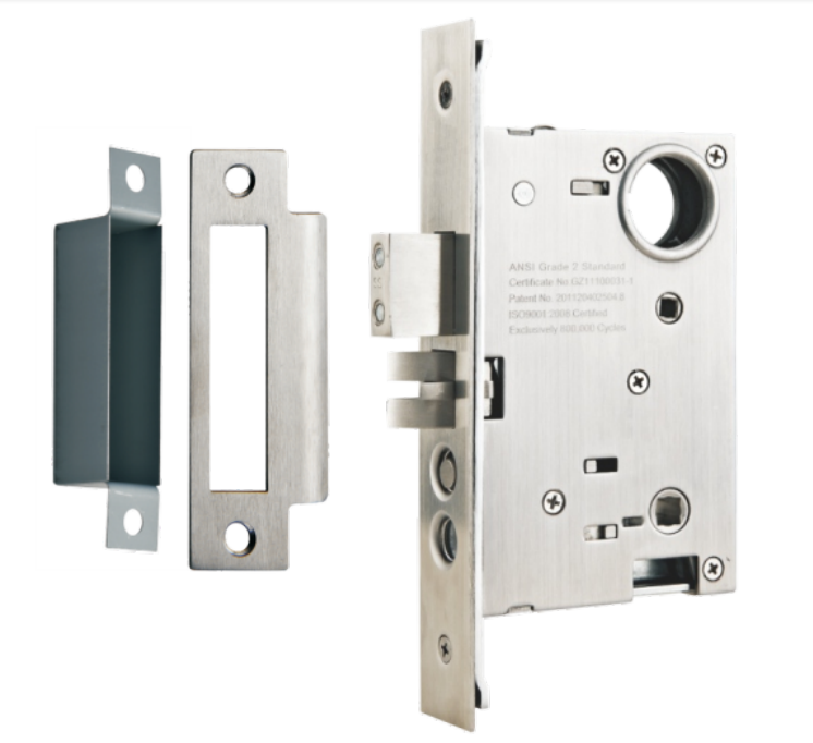 Cerraduras de manija de hotel con palanca de entrada de seguridad de