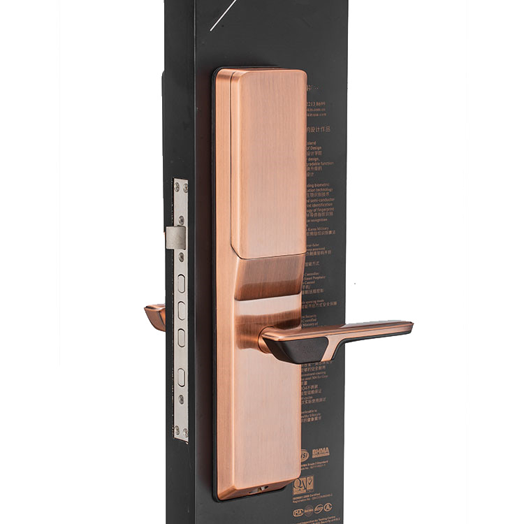 Nuevo diseño Smart Door Lock Home Security Smart Password Lock Completamente Cerraduras de huellas dactilares