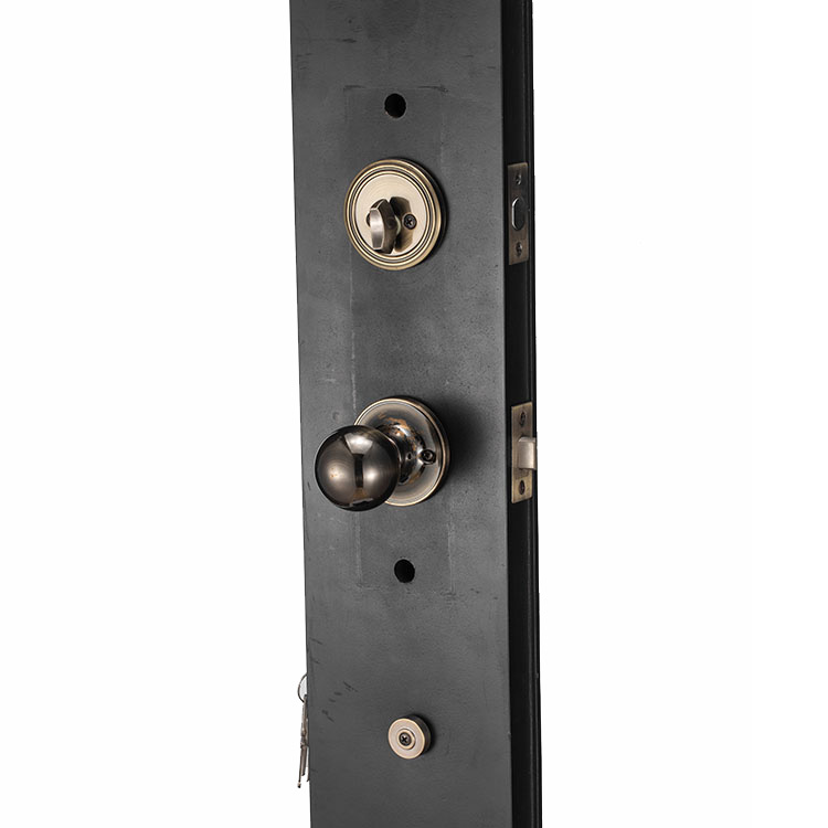 Empuñadura de aleación de zinc con palanca de bloqueo de puerta ficticia activa de cerrojo de seguridad único de latón