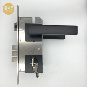 Fábrica negra Suministre directamente Cerraduras de puerta de seguridad Mejor calidad Cilindro de bloqueo de manija de puerta