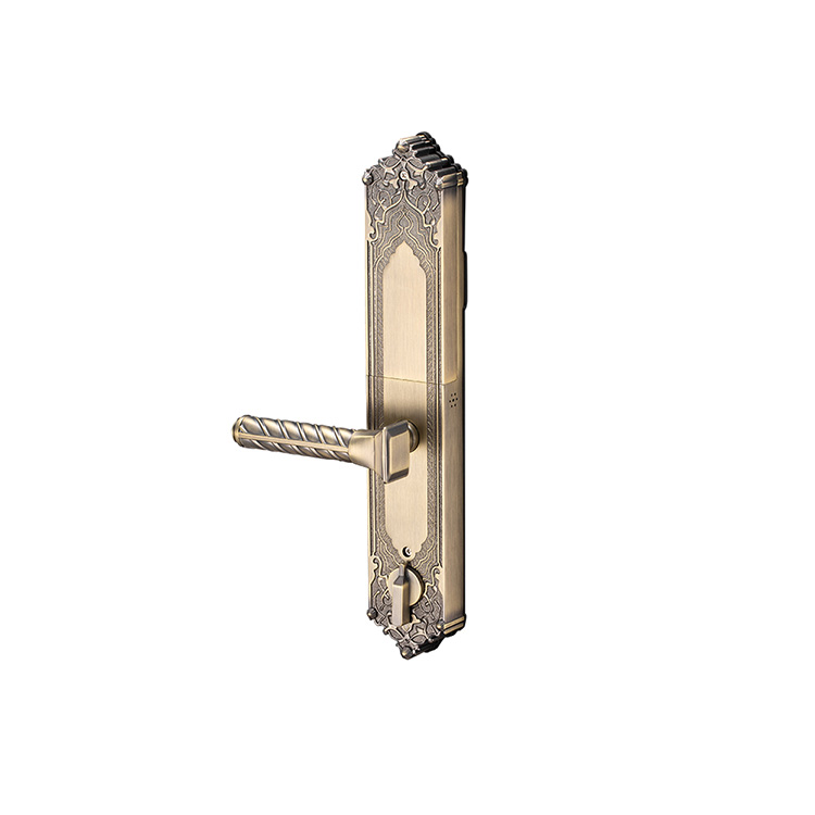 Cerradura inteligente de alta calidad de estilo europeo de alta calidad y elegante de lujo, cerradura de puerta grande, cerradura inteligente
