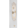 Cerraduras de puerta con manija sin llave de cilindro de latón de alta resistencia de aleación de zinc blanco