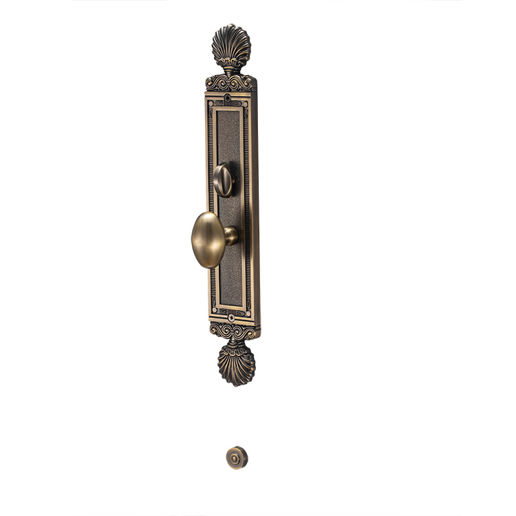 Cerradura de puerta tubular con llave de metal de placa de puerta de entrada de aleación de zinc DAC