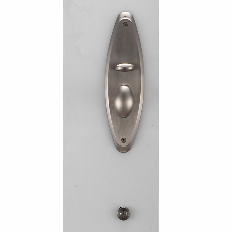 Mangos de lujo de seguridad de acero inoxidable Privacidad de acero inoxidable nuevo diseño de placa de diseño clásico metal palanca palanca manija cerradura paso baño
