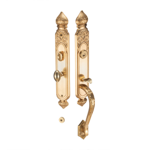 GP de aleación de zinc sólido de lujo para el hogar, dormitorio, color dorado, manija de puerta corredera, palanca de embutir, cerradura de puerta de entrada