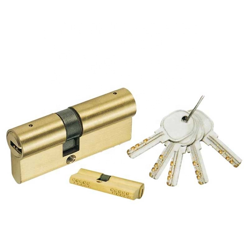 Perfil Euro Cerraje de cilindro 6 Pines Puerta Cilindro de latón Seguridad 35 * 35 Bloqueo de cilindros de latón