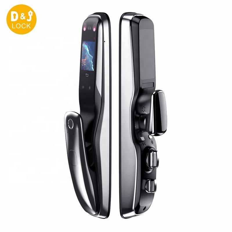Cerradura de puerta moderna con huella digital Wifi Cerradura de puerta automática digital Reconocimiento facial Cerradura de puerta inteligente con cámara